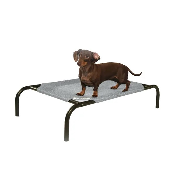 The Original Coolaroo Elevated Pet Dog Bed for Indoors & Outdoors Medium Nutmeg