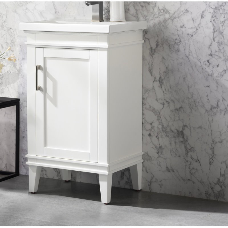 Reynaldo 20" Single Bathroom Vanity Set White