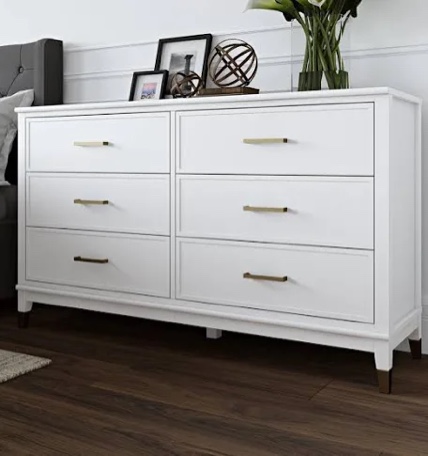 Cosmoliving By Cosmopolitan Westerleigh 6 Drawer Dresser, (2 Boxes)