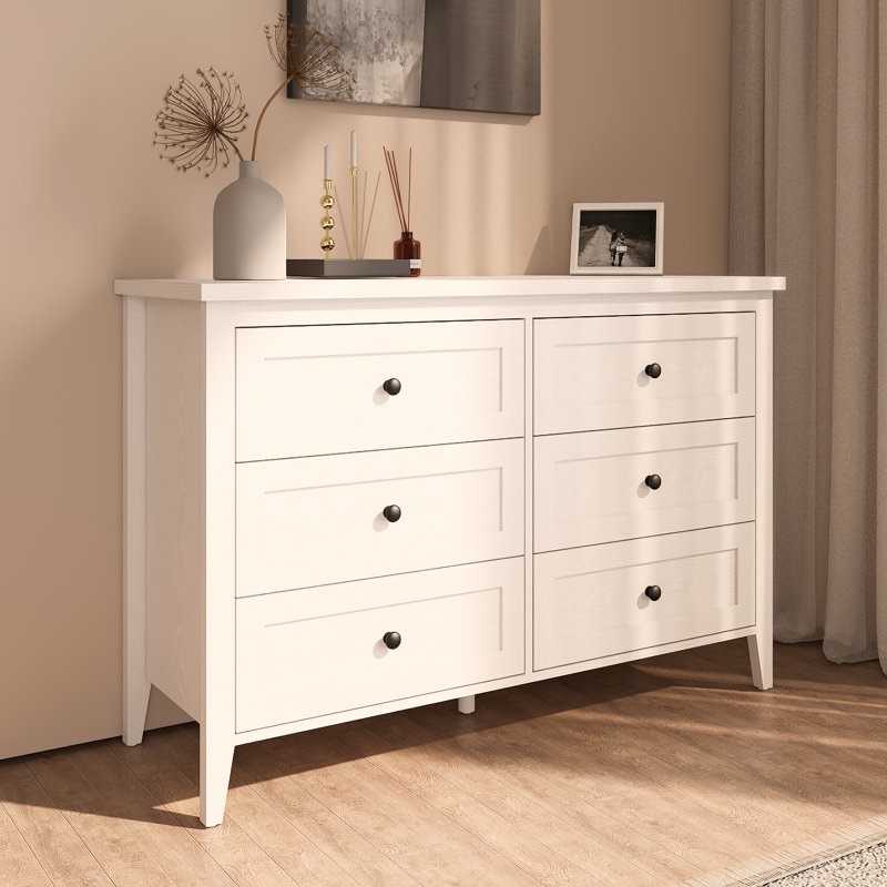 Wilma 6 Drawer Double Dresser For Bedroom