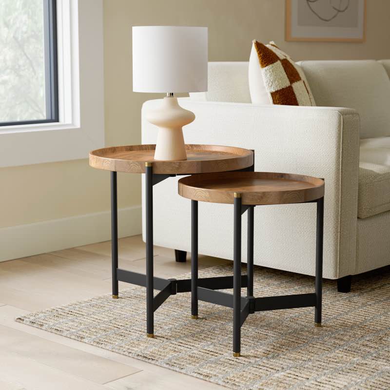Milda Tray Top 3 Legs Nesting Tables