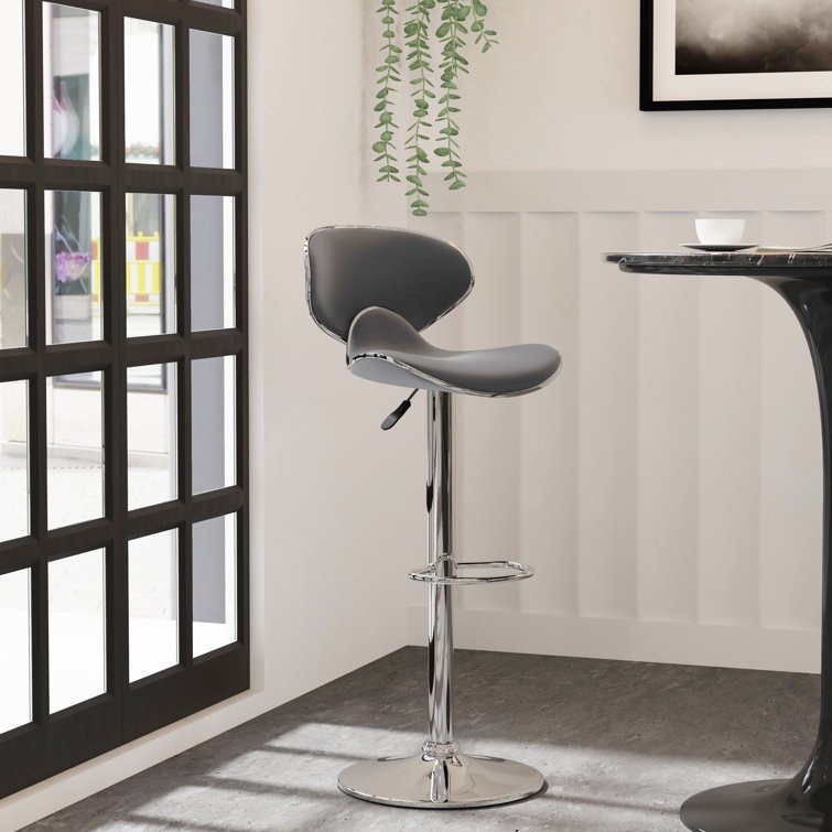 Aishvi Swivel Adjustable Height Bar Stool
