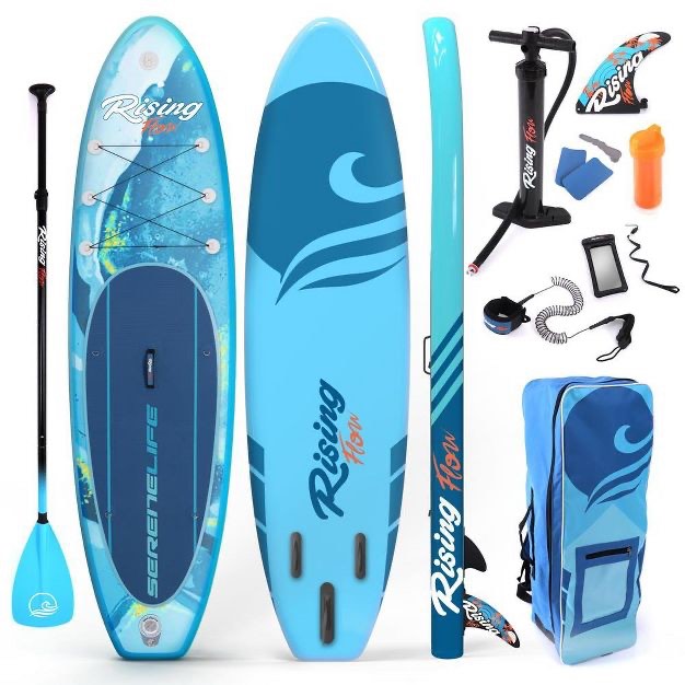 SereneLife Inflatable Stand Up Paddle Board
