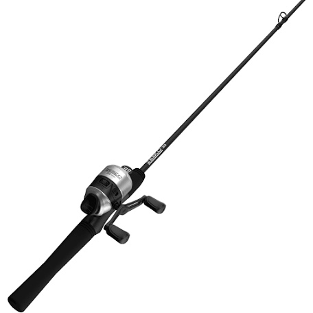 zebco 33 micro spincast reel and 2-piece fishing rod combo, 4.5-foot rod with bonus tackle pack, quickset anti-reverse fishing reel with bite alert
