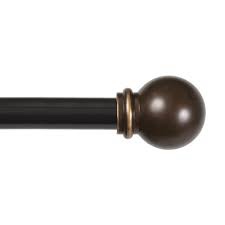 Kenney Chelsea 5/8  Standard Decorative Window Curtain Rod  48-86   Oil Rubbed Bronze