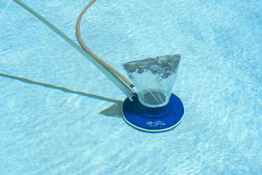 poolmaster 28300 big sucker manual swimming pool leaf vacuum head, blue