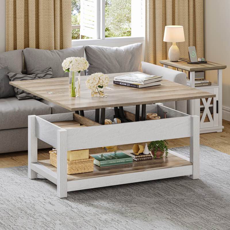 Bojko Multi-Function Lift Top Coffee Table with Hidden Compartment and Storage Shelf