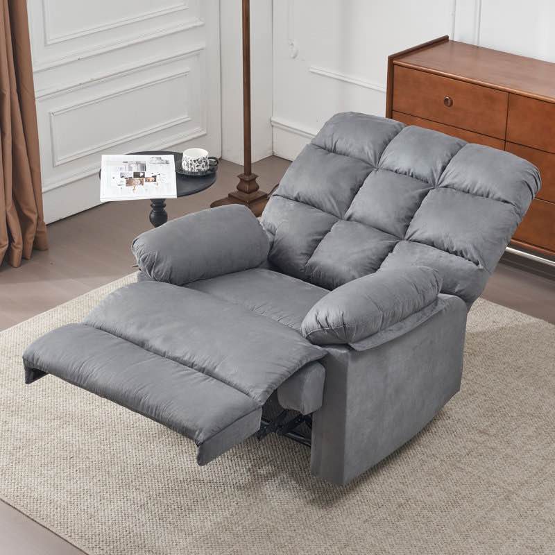 Ebern Designs Overstuffed Large Manual Rocker Recliner Chair for Adults