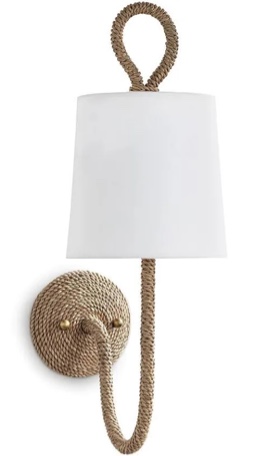Regina Andrew rope light wall mount with shade