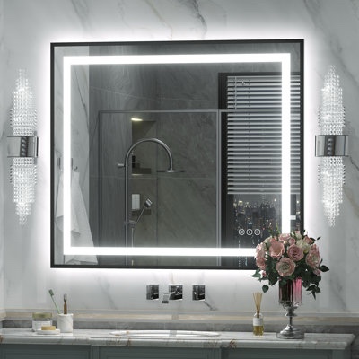 led bathroom mirror 24x36