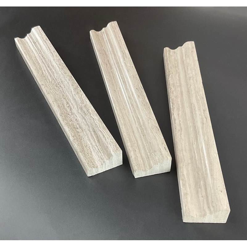 12" L x 1.8" W Marble Chair Rail Tile Trim