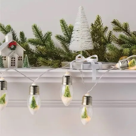 8' Christmas Tree 15 LED Bulb Battery Operated String Light - Wondershop