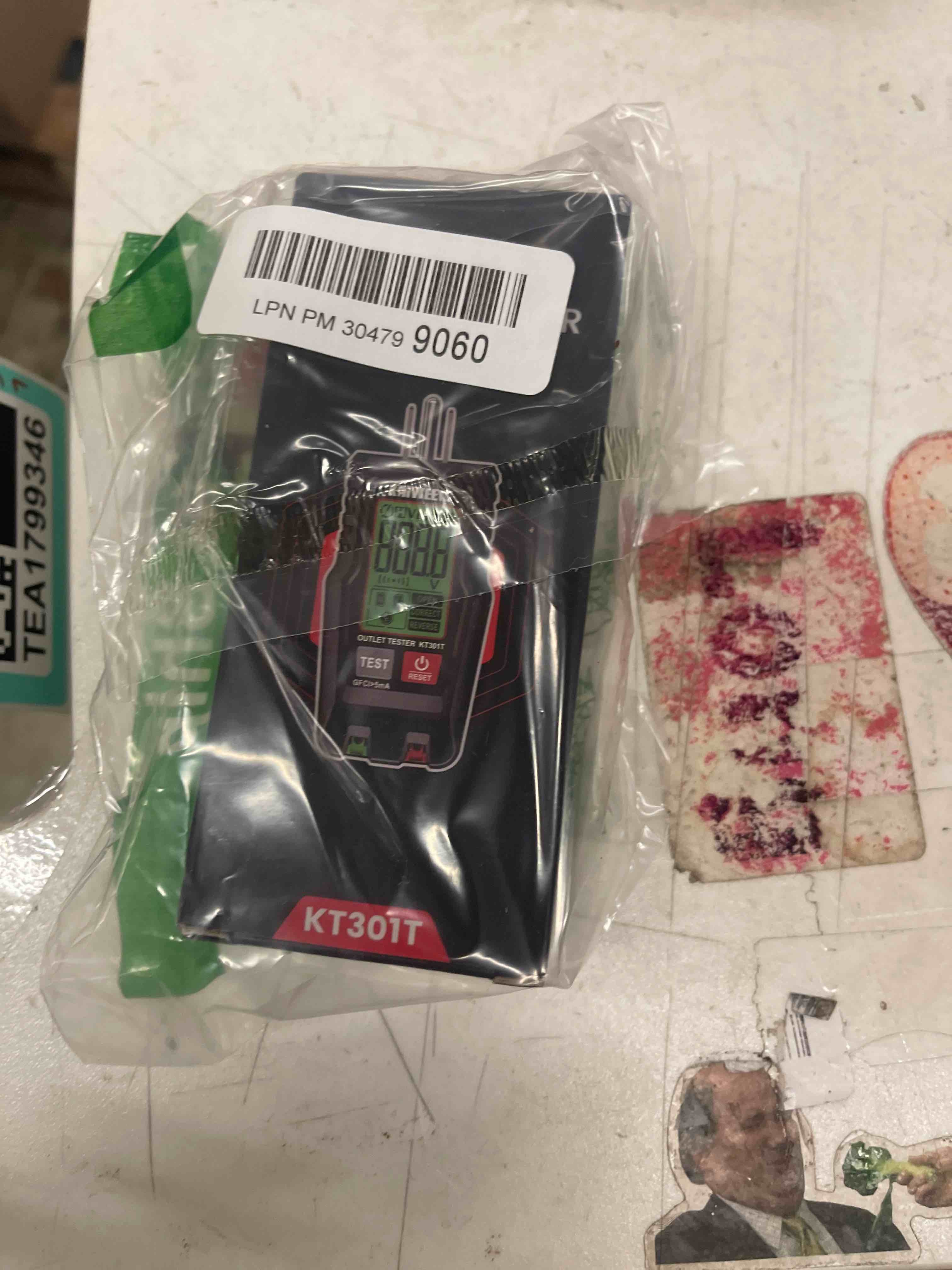 Condition photo showing New/Like New for KAIWEETS GFCI Outlet Tester with LCD Display, 3-Prong Receptacle Wiring Detector, Voltage Socket Checker, Auto Hold, Electrical Diagnostic Tool for 120V AC Home Outlets