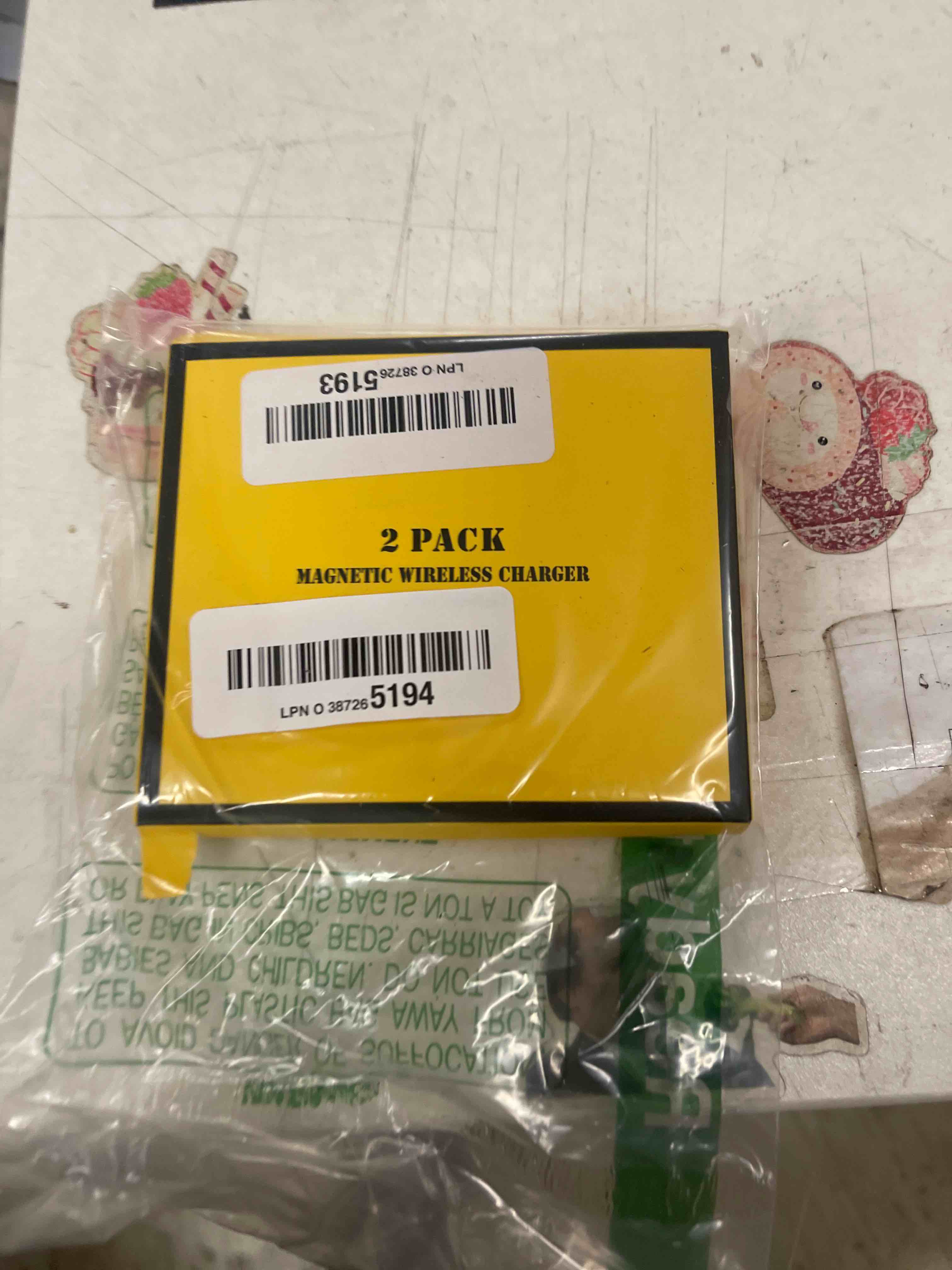 Condition photo showing New/Like New for MagSafe Charger 2 Pack 15W Magnetic Wireless Charger Fast Charging Pad Compatible with iPhone 17/16/15/14/13/12 Series & AirPods 4/3/2/Pro Magnetic MagSafe Charging Pad with Dual Ports