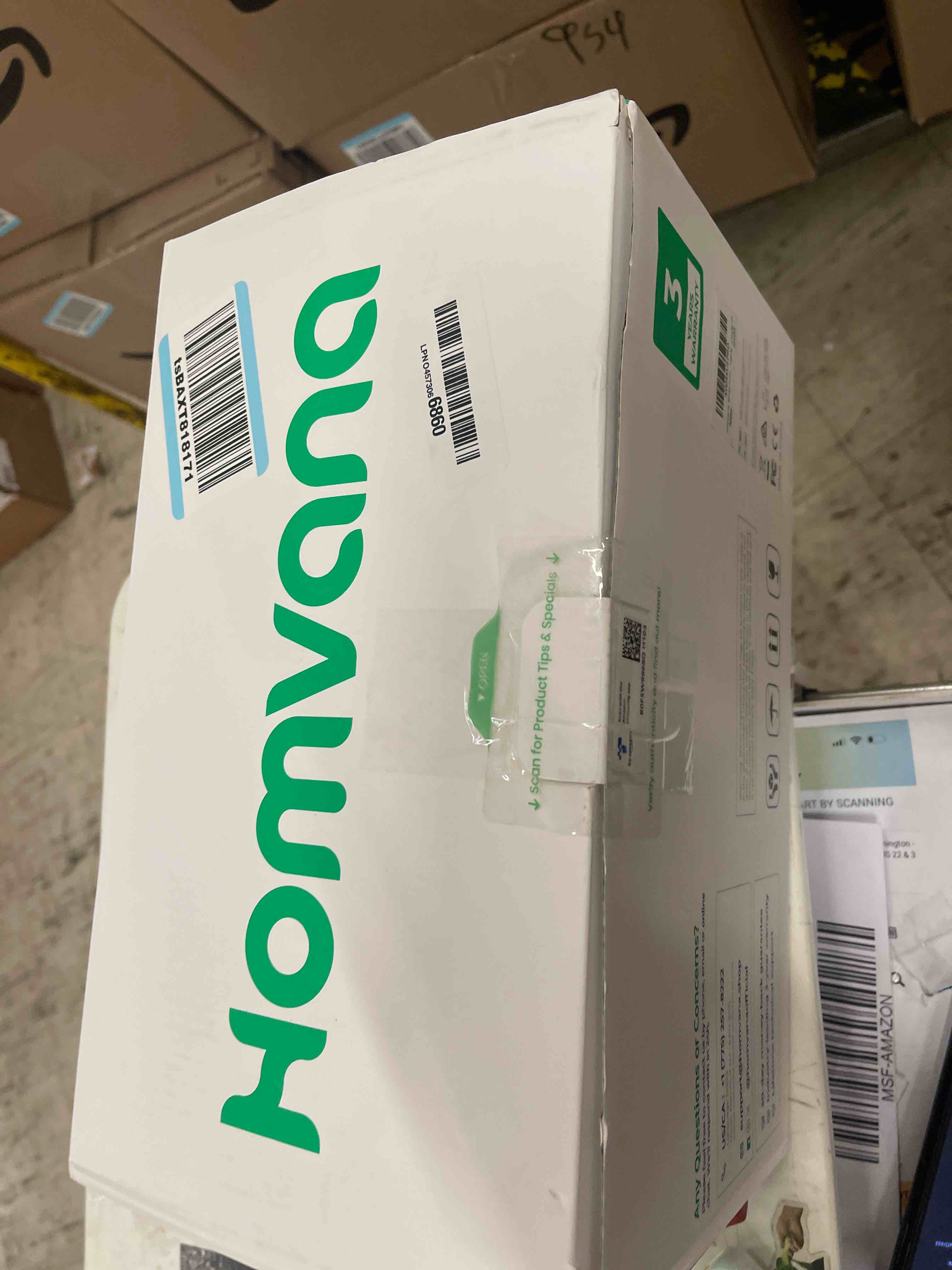 Condition photo showing New/Like New for Homvana Small Humidifiers for Bedroom - 2 Packs 1.5L Cool Mist Top Fill Humidifier for Baby Nursery, Essential Oil Diffuser, 3 in 1 for Home Plants Offices and Grow Tents, 7 Color Lights, Ultrasonic