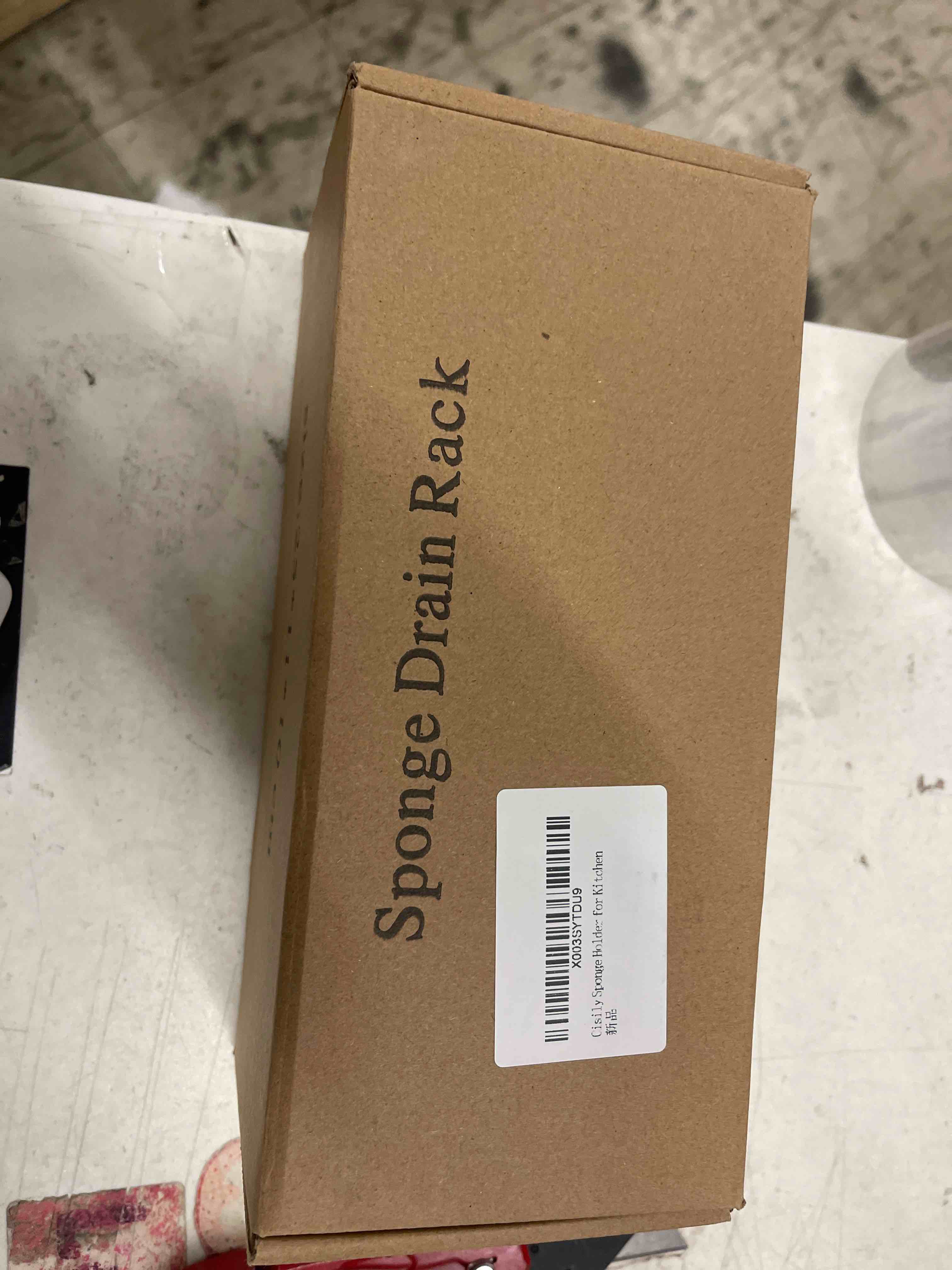 Condition photo showing New/Like New for Cisily Black Sponge Holder for Kitchen Sink, Sink Caddy Organizer with High Brush Holder, Kitchen Countertop Organizers and Storage Essentials, Rustproof 304 Stainless Steel, Soap Dispenser Organize