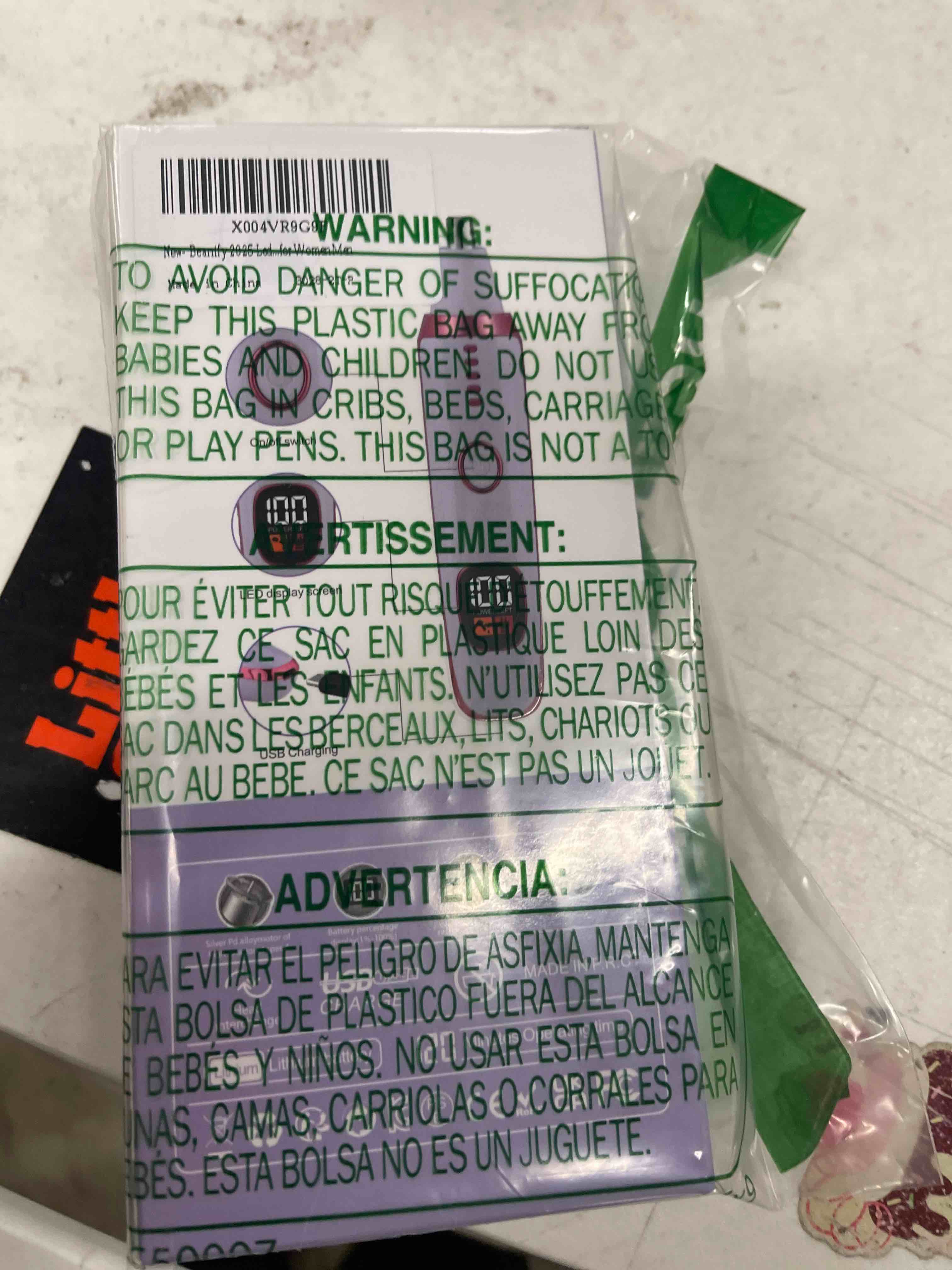 Condition photo showing New/Like New for 2 in 1 Nose and Ear Hair Trimmer with LED Display, Rechargeable Electric Nasal Hair Clipper for Men & Women, Eyebrow & Facial Hair Removal with Dual-Edge Blades, Easy to Clean Purple