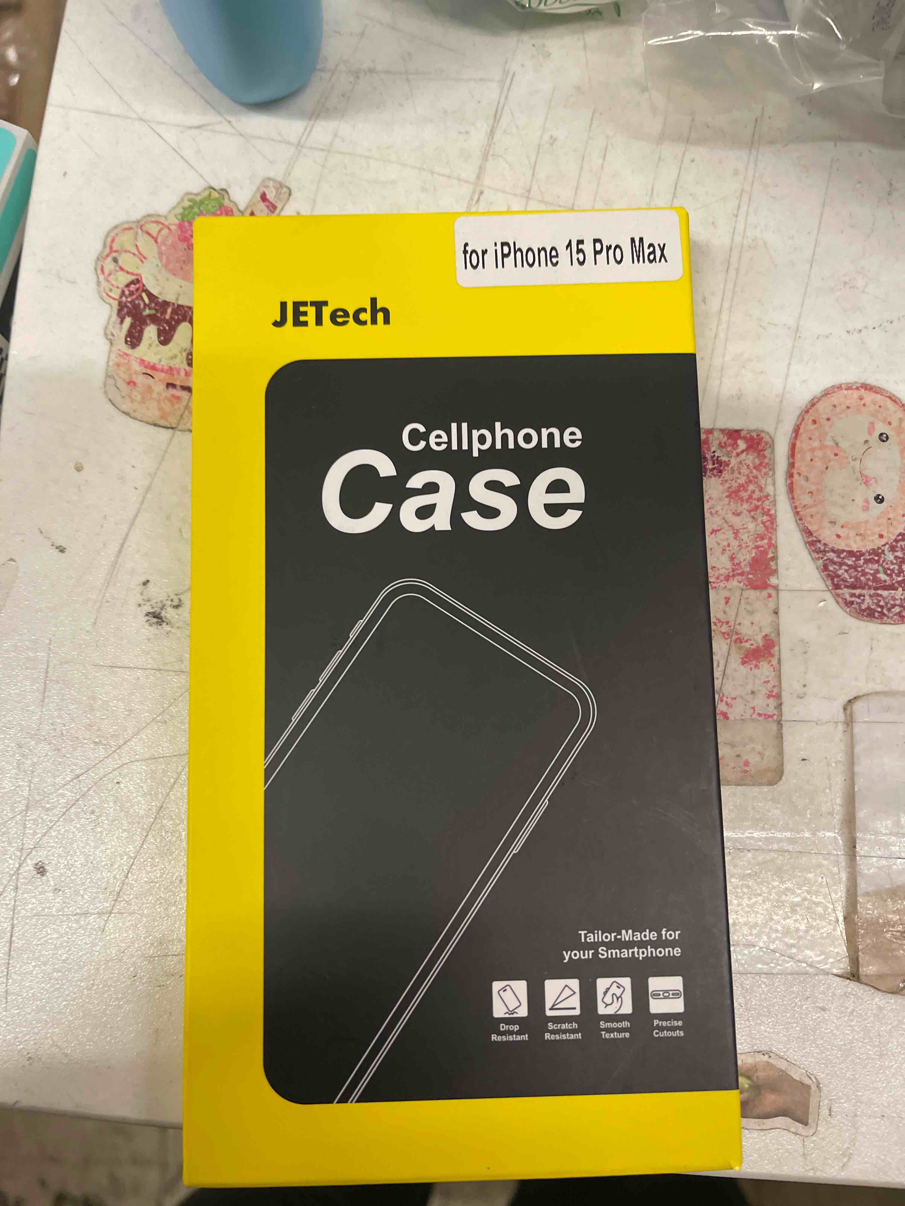 Condition photo showing New/Like New for JETech Case for iPhone 15 Pro Max 6.7-Inch, Heavy Duty Dual-Layer Rugged Protection, Shockproof Protective Tough Phone Cover with Matte Back (Black)