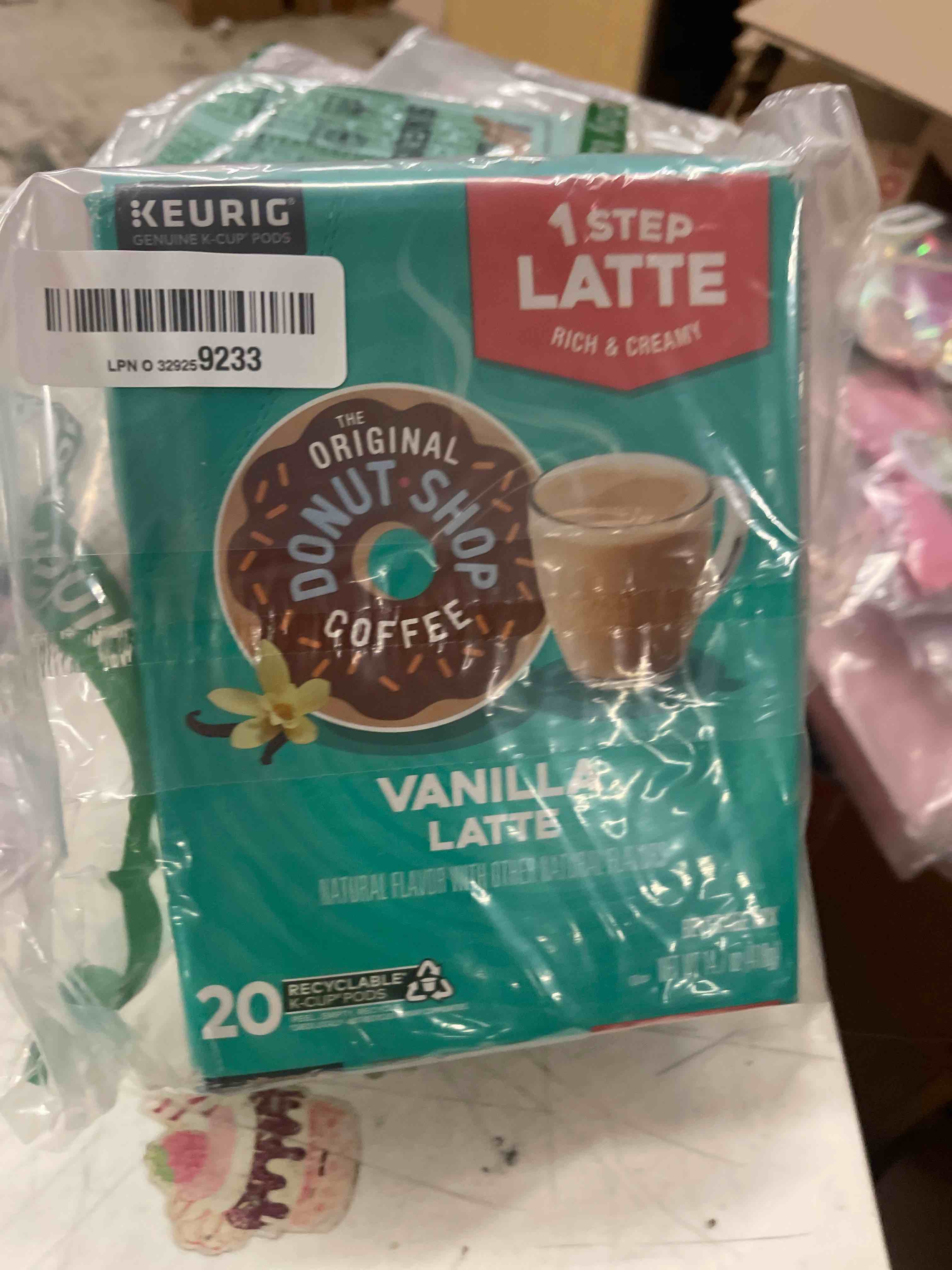 Condition photo showing New/Like New for The Original Donut Shop Vanilla Latte, Single-Serve Keurig K-Cup Pods, Flavored Coffee, 20 Count
