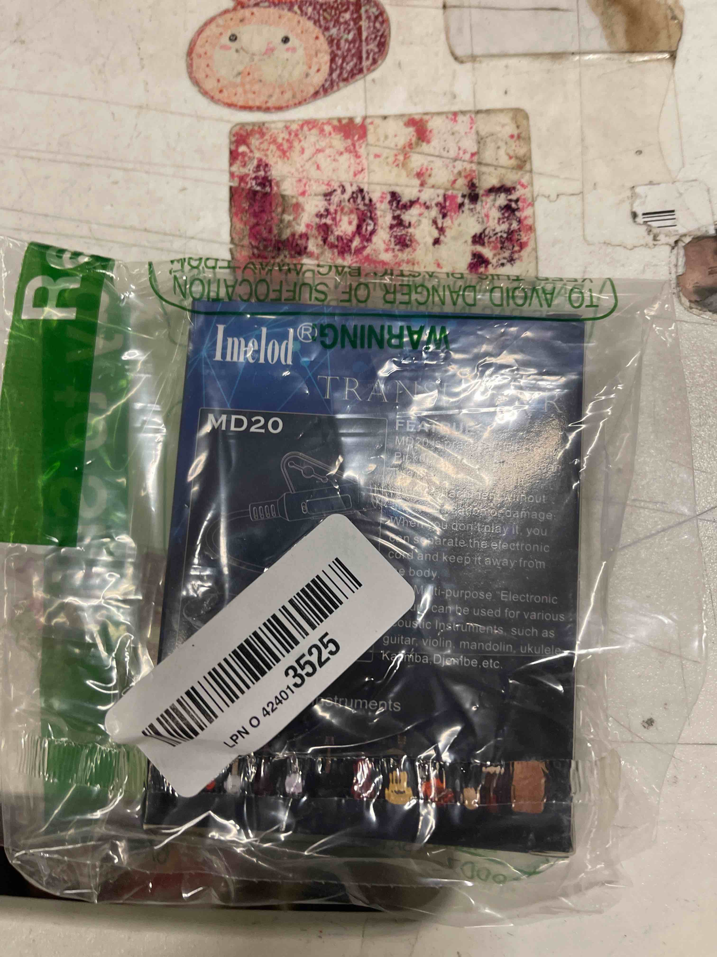 Condition photo showing New/Like New for Imelod Guitar Pickup Contact Microphone Transducer for Guitar Ukulele Violin Mandolin Banjo Cello Kalimba