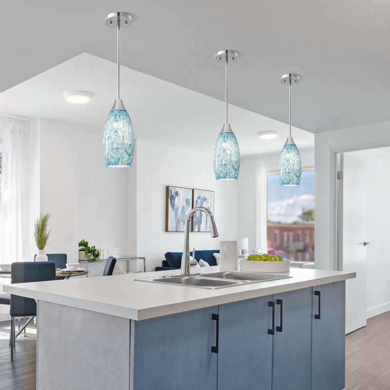 anamta 1 - light single teardrop pendant