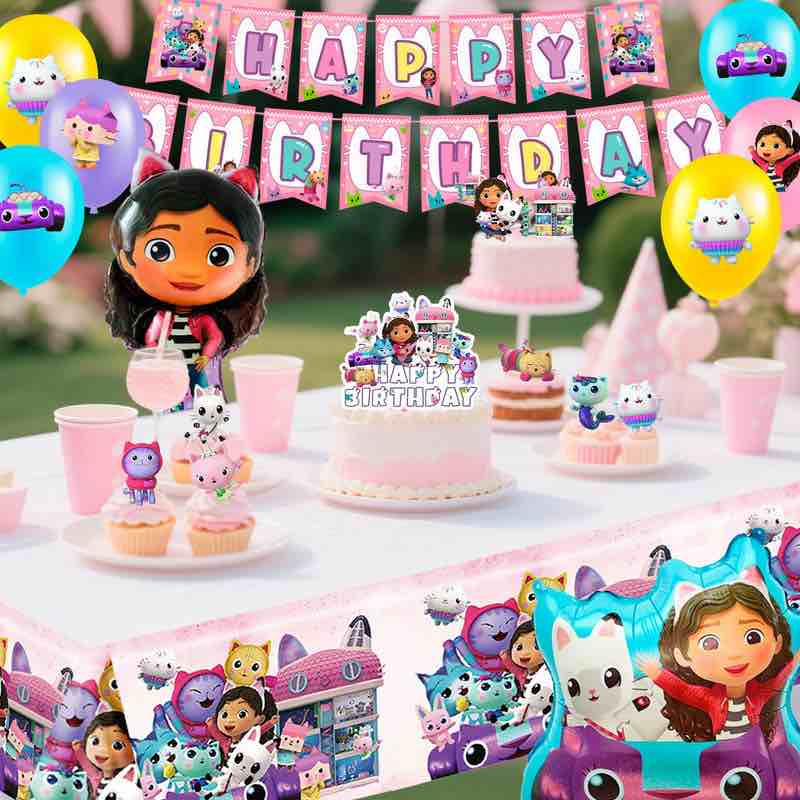 Condition photo showing New/Like New for Cartoon Birthday Party Supplies, 35 pcs Cartoon Party Decorations Set