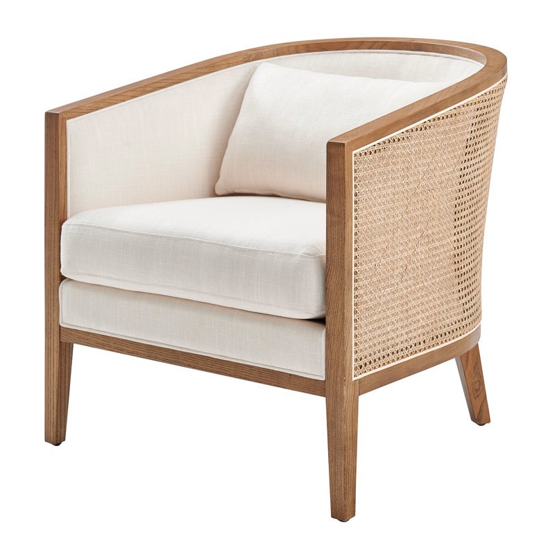 beckner upholstered barrel chair
