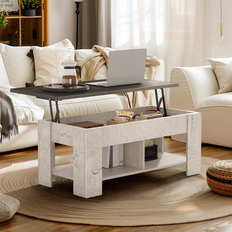 sparta lift top extendable coffee table with storage