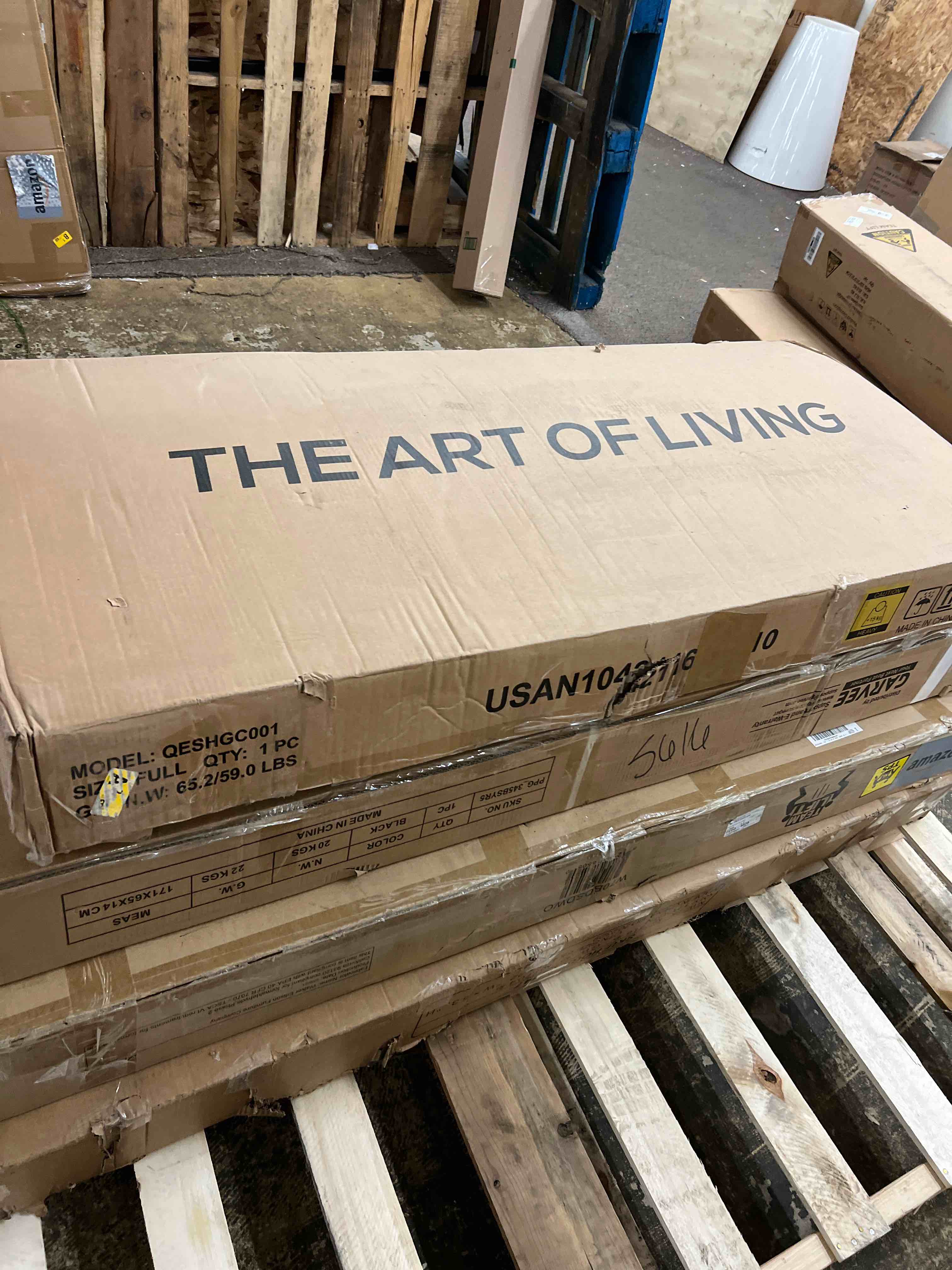 Condition photo showing New/Like New for SHA CERLIN Full Size Velvet Platform Bed Frame with Elegant Wingback Headboard, Modern & Luxurious Design, Sturdy Wooden Slats, No Box Spring Required, Easy Assembly, Noise-Free, Soft White