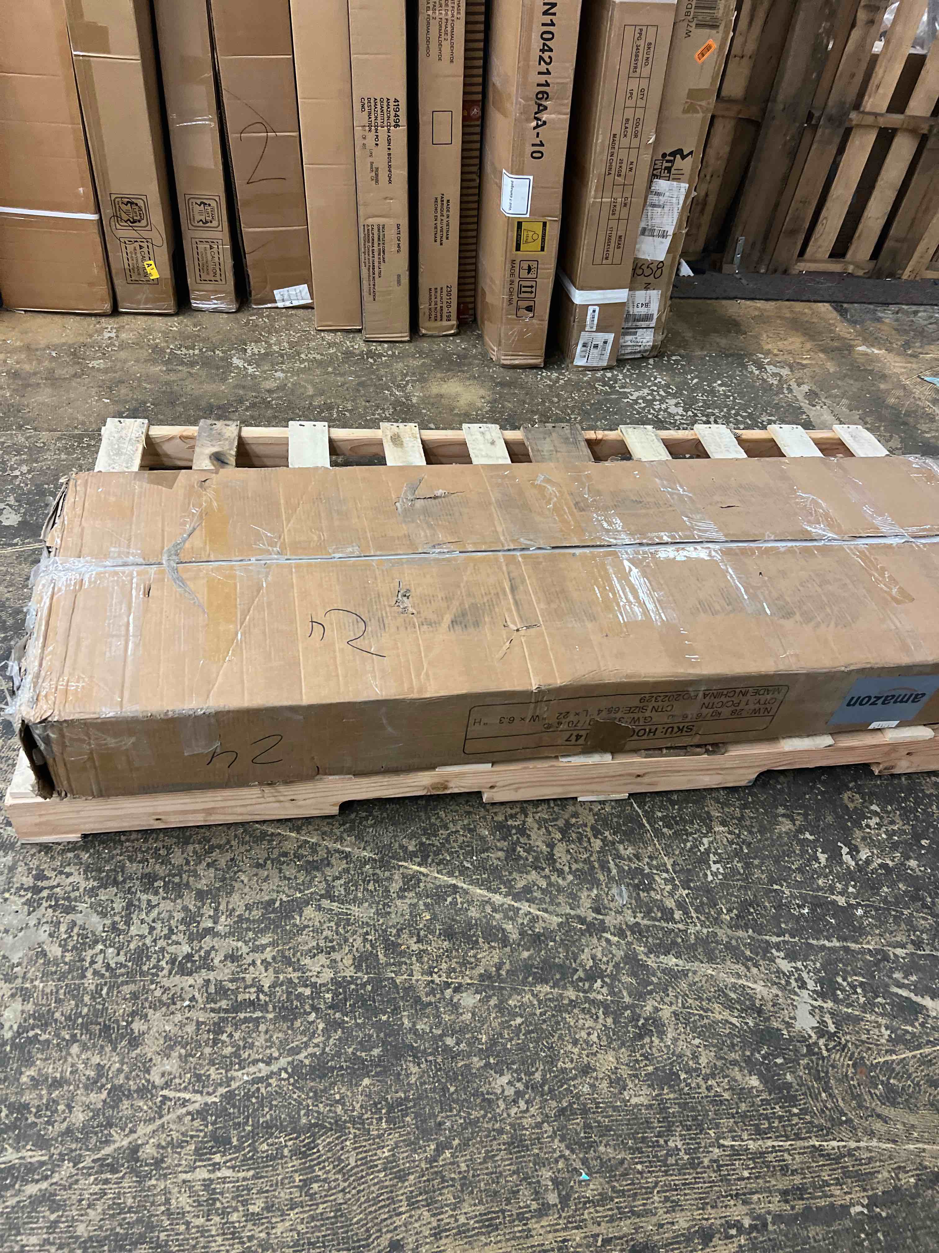 Condition photo showing New/Like New for Wood Sofa Table, Rustic Console Table Entryway Table With 6 Storage Cubes