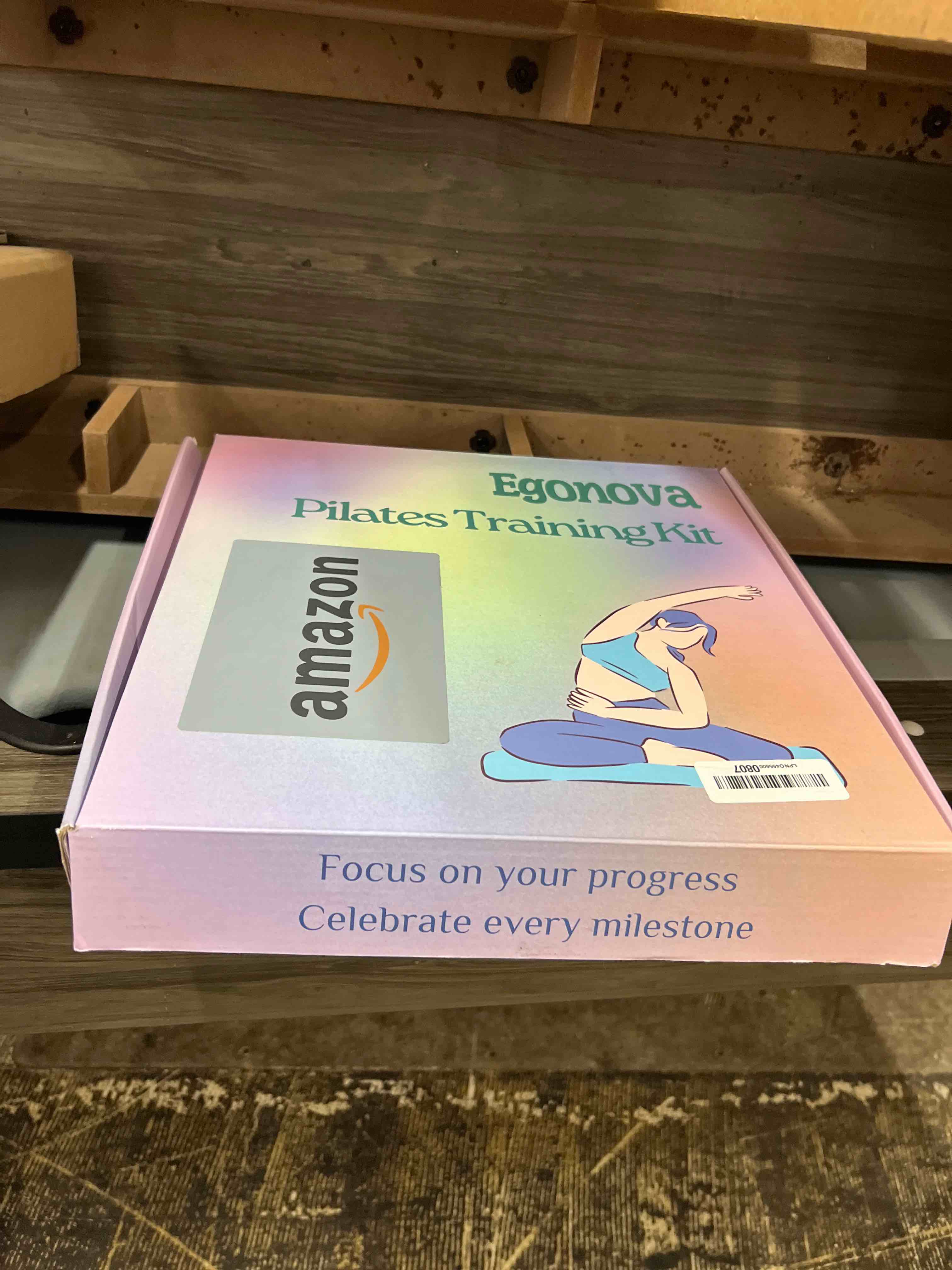 Condition photo showing New/Like New for Pilates Ring Set: 14-Inch Magic Circle with Dual Padded Handles, Pilates Mini Ball, and Resistance Bands (15, 25, 35 lbs) for Strength, Flexibility, Stability, and Body Toning