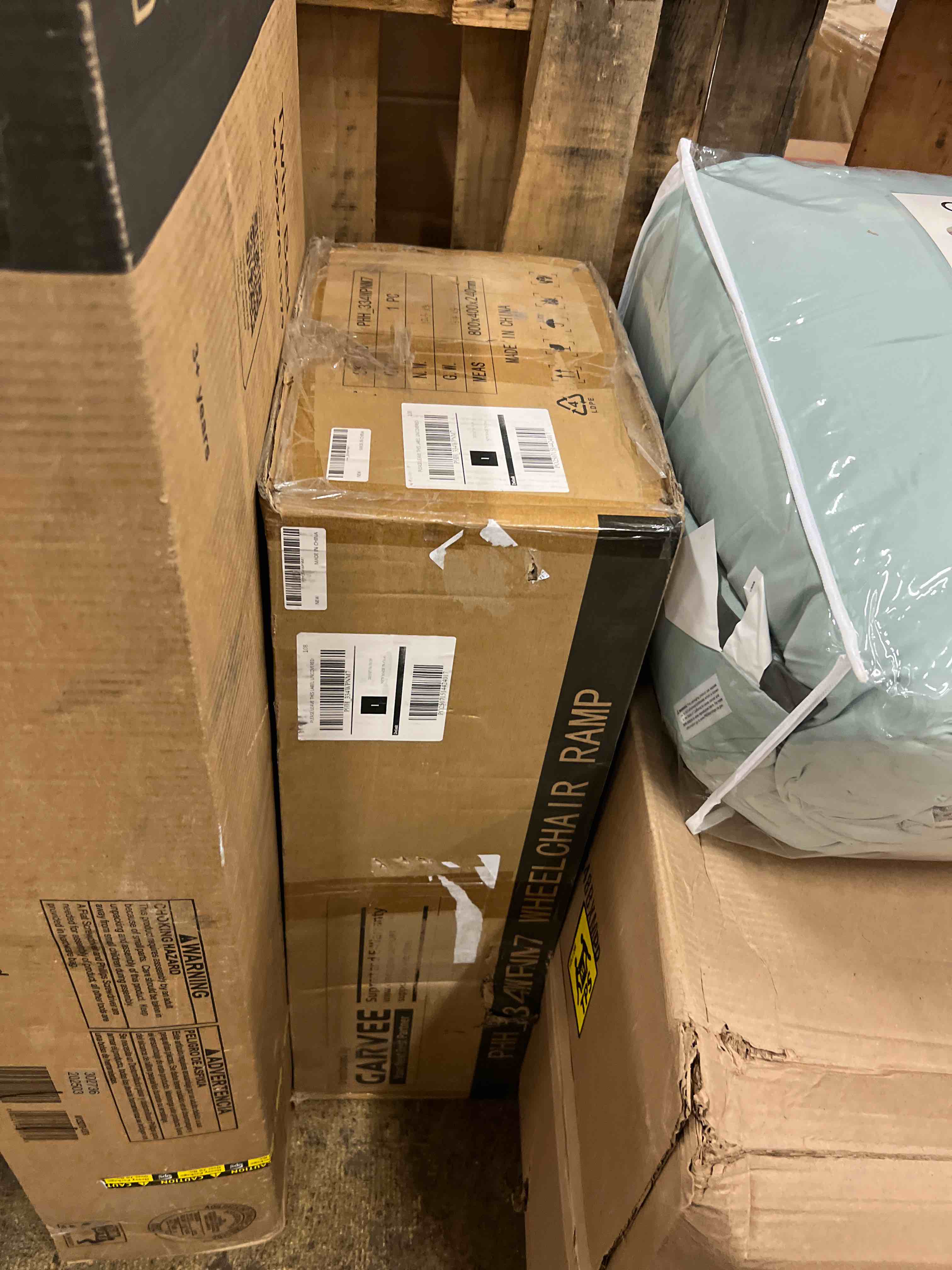 Condition photo showing New/Like New for Garvee7 Feet Portable Wheelchair Ramp with Sopport Legs, Non-Skid Aluminum Handicap Ramps with Handle, Folding Threshold Wheel Chair Ramp for Home Steps, Stairs, Entry,Doorways, 800LBS Capacity