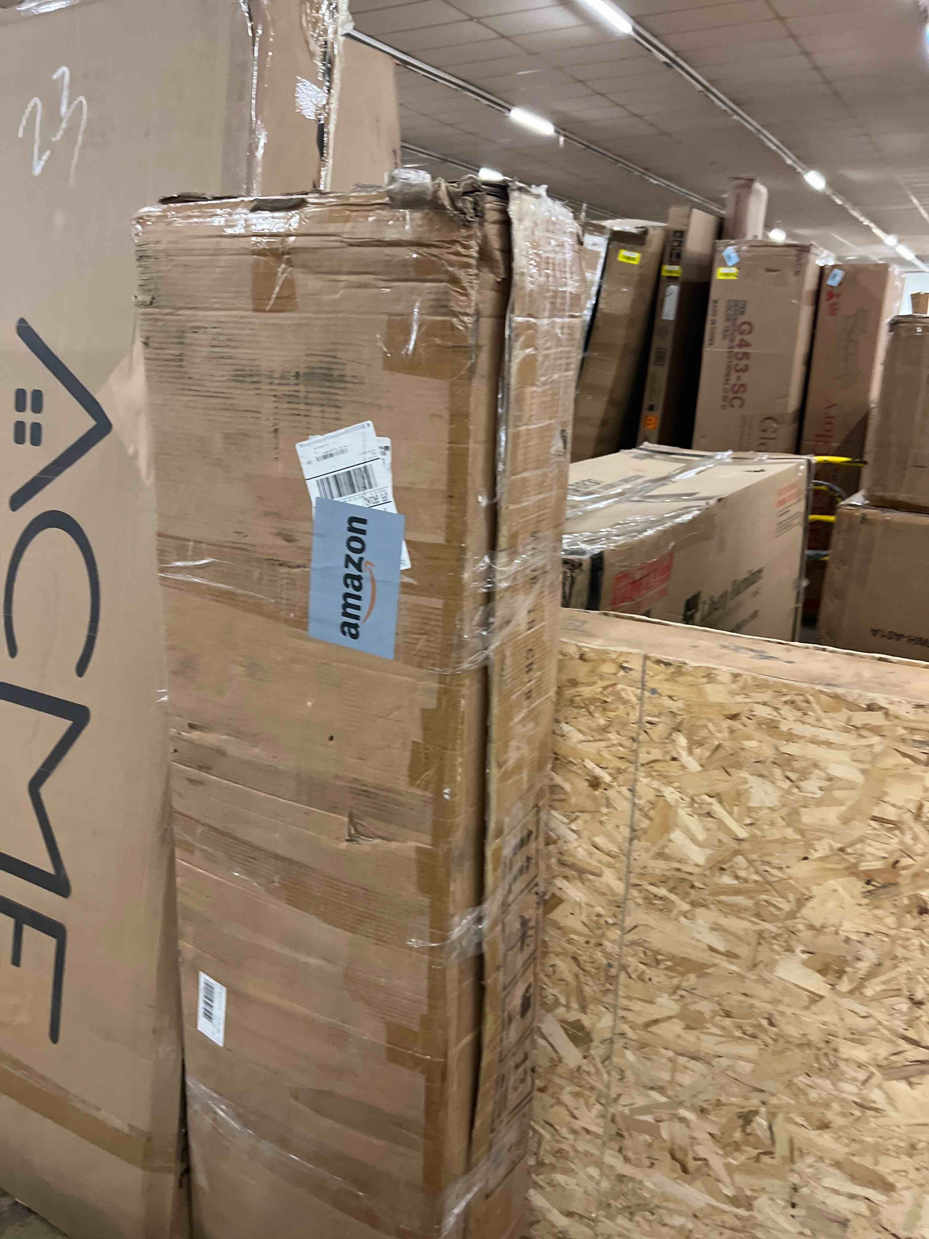 Condition photo showing New/Like New for YITAHOME Farmhouse TV Stand with Mount, Sturdy TV Stand Mount for 32/45/55/60/65/70 inch TVs, Entertainment Center with Adjustable Shelf, TV Cabinet Media Console for Living Room, Dark Rustic Oak