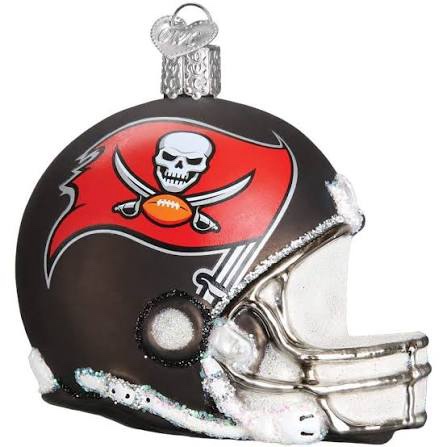 Old World Christmas Glass Blown Ornament Tampa Bay Buccaneers Helmet