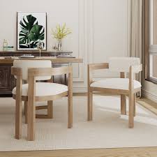 Lyddia Wood Upholstered Dining Chair Light Ash Beige