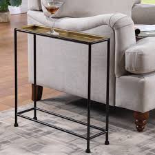 Perri Tray Top End Table Brass