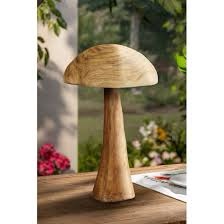 Gerson International 2719670EC 24-in H x 14.29-in W Brown Mushroom Garden Statue