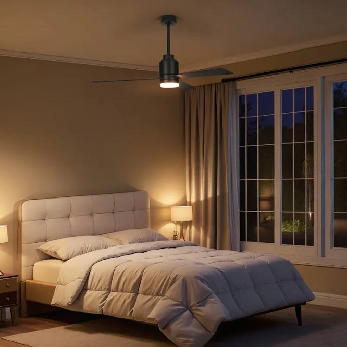 karlena 52'' ceiling fan with light kit and remote control