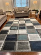 Modern Abstract Geometric Area Rug 8ft x 10ft