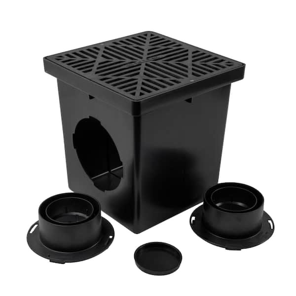12 in. x 12 in. drainage catch basin, 2 opening kit