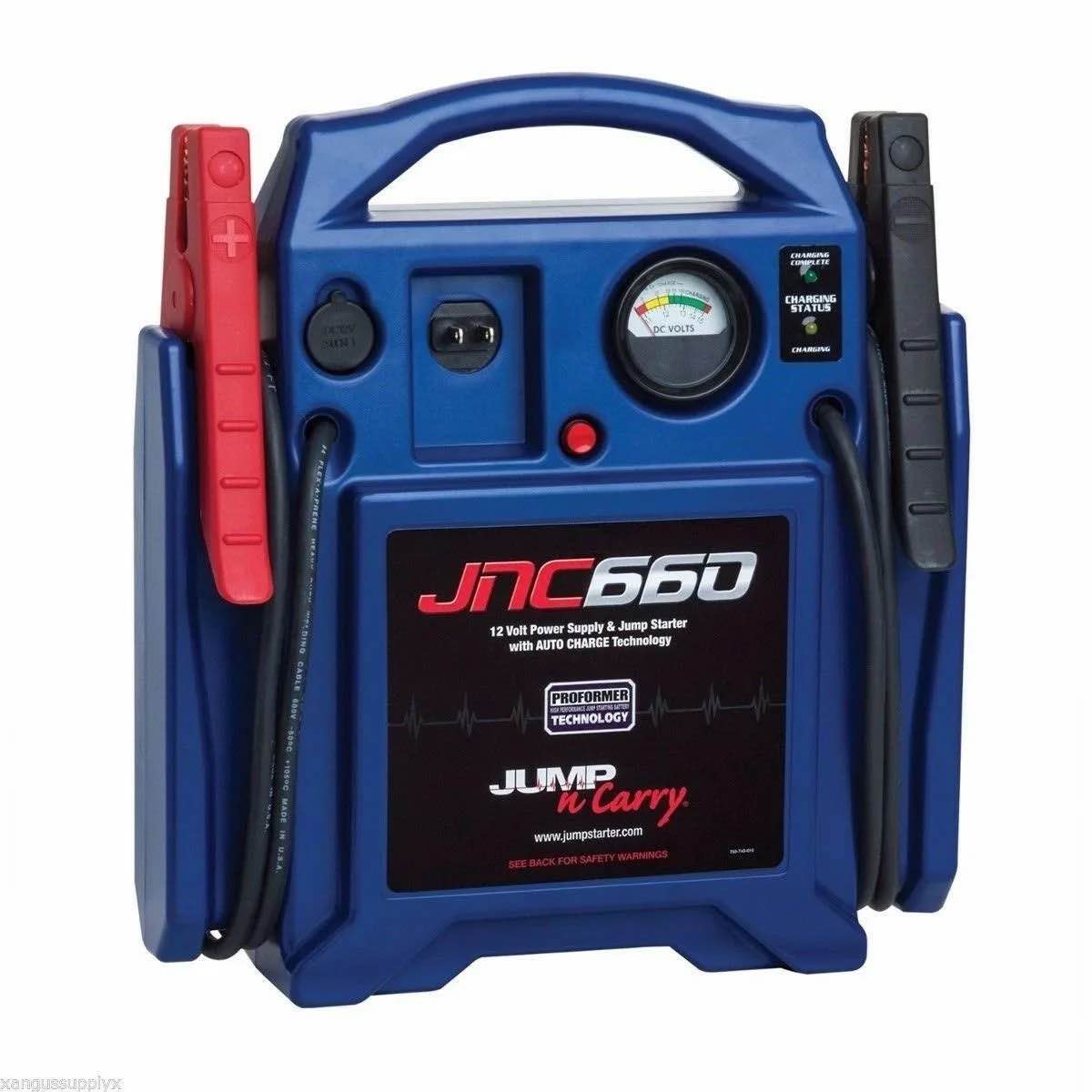 clore automotive jump-n-carry jnc660 1700 peak amp 12 volt jump starter , blue