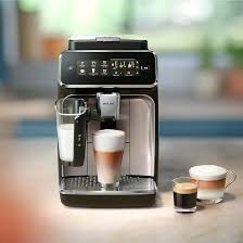 PHILIPS Series 3300 Fully Automatic Espresso Coffee Machine - 6 Hot & Iced Drinks, LatteGo Milk System, 40% Quieter SilentBrew, Ceramic Grinder, Aquaclean Filter, Glossy Black (EP3341/50)