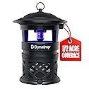 dynatrap dt1130sr mosquito & flying insect trap - outdoor/indoor, fly catcher, plug-in bug catcher/bug light, 1/2 acre coverage, black