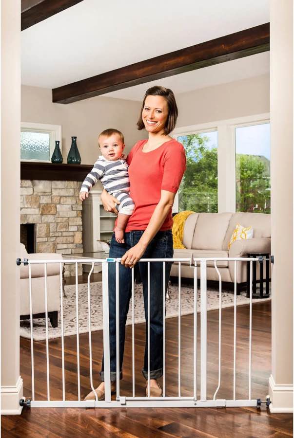 Regalo Extra Wide Easy Open Metal Walk Through Baby Gate