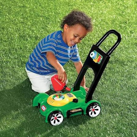 little tikes gas 'n go mower kids toys for toddlers boys girls age 18 months and older, indoor outdoor push gardening summer toy gifts for birthday