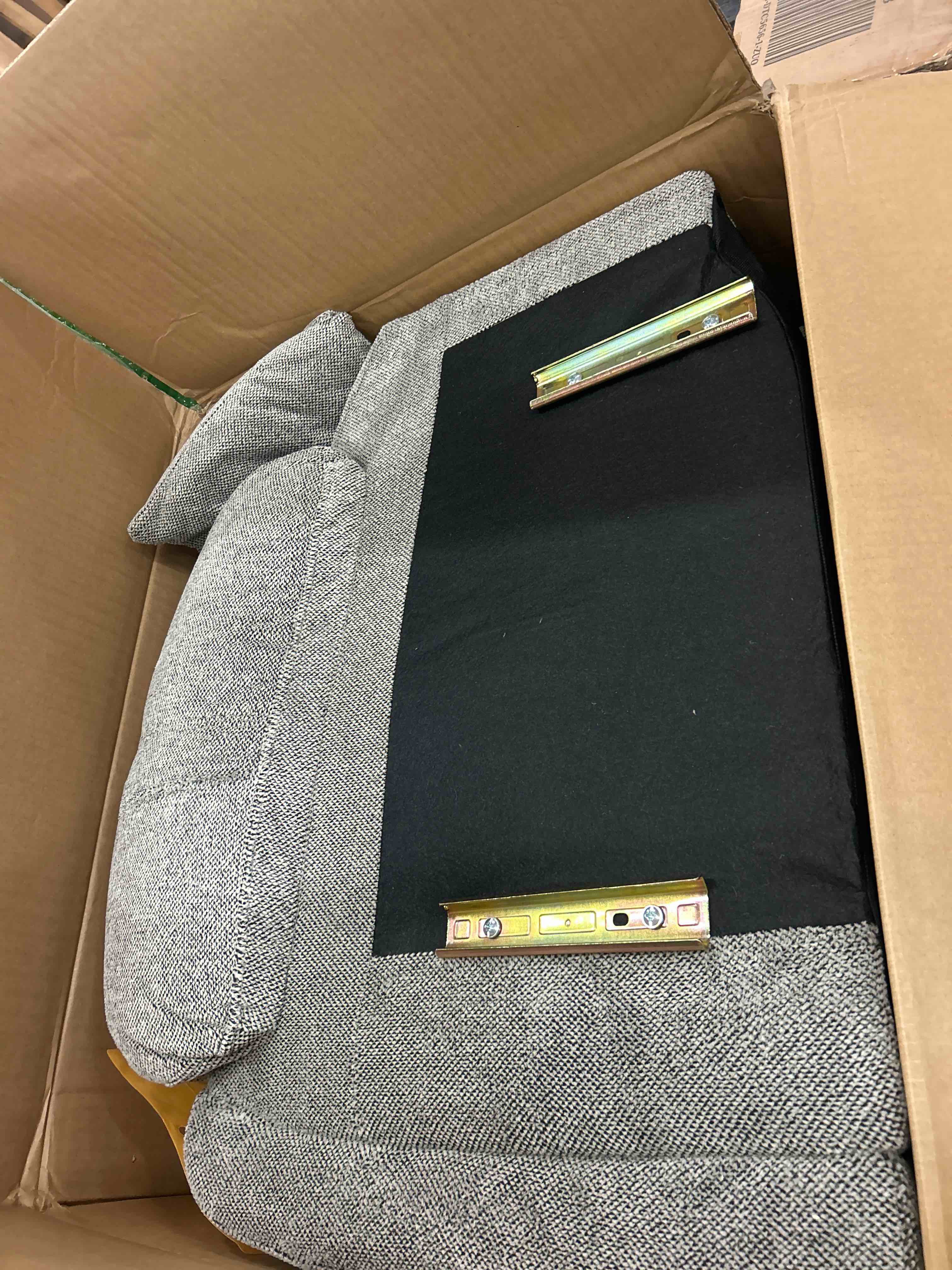 Condition photo showing Good Condition for (2 Boxes) CANMOV Large Power Lift Recliner Chair with Massage and Heat for Elderly Big and Tall People, Overstuffed Wide Recliners with 2 Cup Holders, Side Pocket and USB Port, Dark Grey