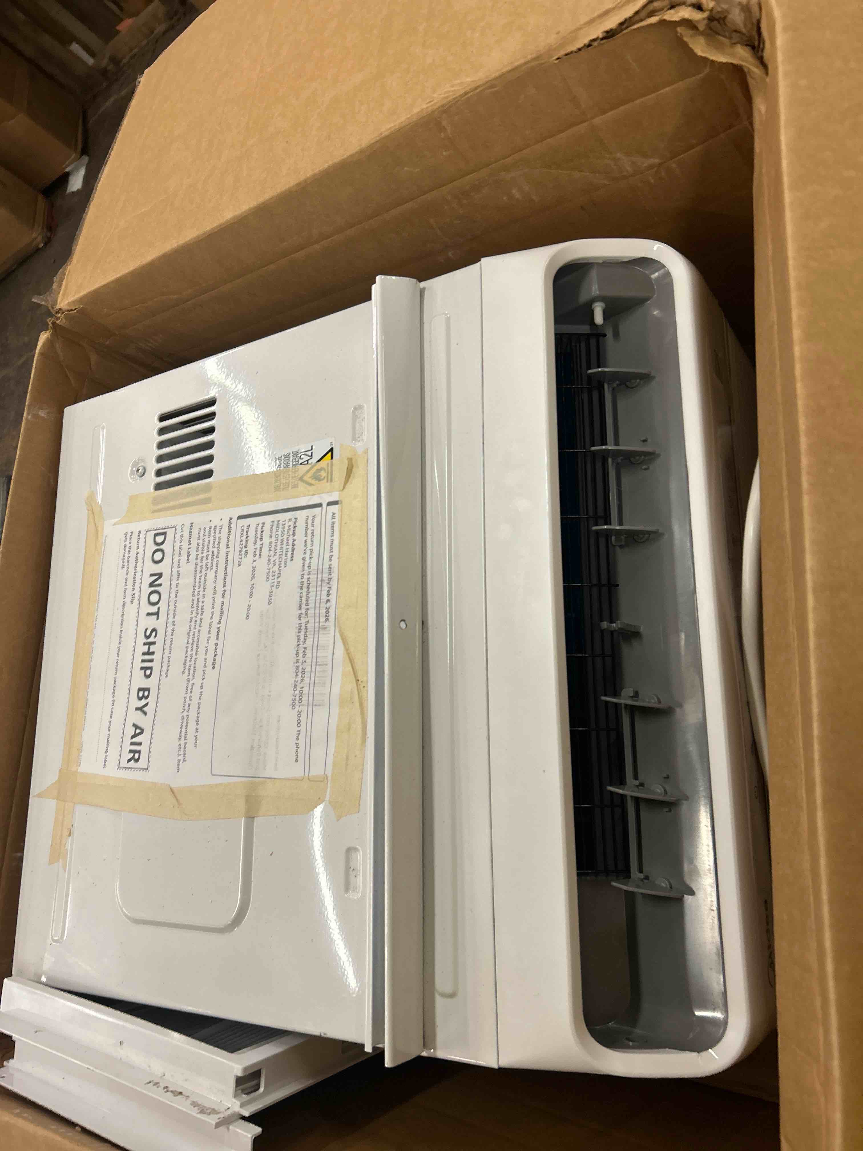 Condition photo showing Good Condition for Midea 10,000 BTU U Shaped Smart Inverter Window Air Conditioner - Cools 450 Sq Ft, Ultra Quiet with Open Window Flexibility - Alexa/Google Assistant Compatible - 35% Energy Savings, Remote (Updated)