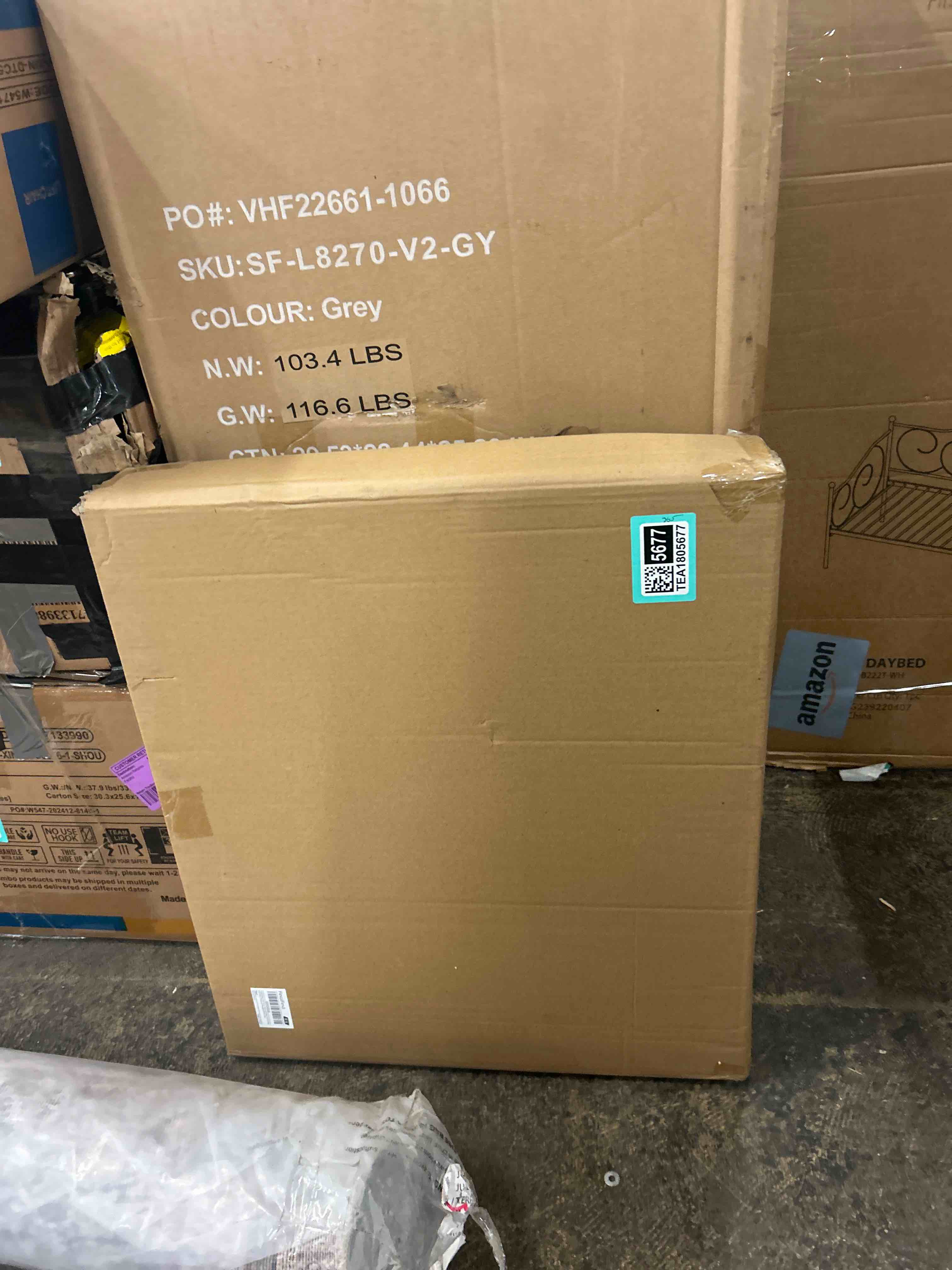 Condition photo showing New/Like New for Minimalist 20x24 feet Frame with Mat for 16x20, Brown Walnut, Solid Wood 20x24 Poster Frame for Pictures or Art Prints, Lightweight for Wall Mount (3 Pack, Walnut)