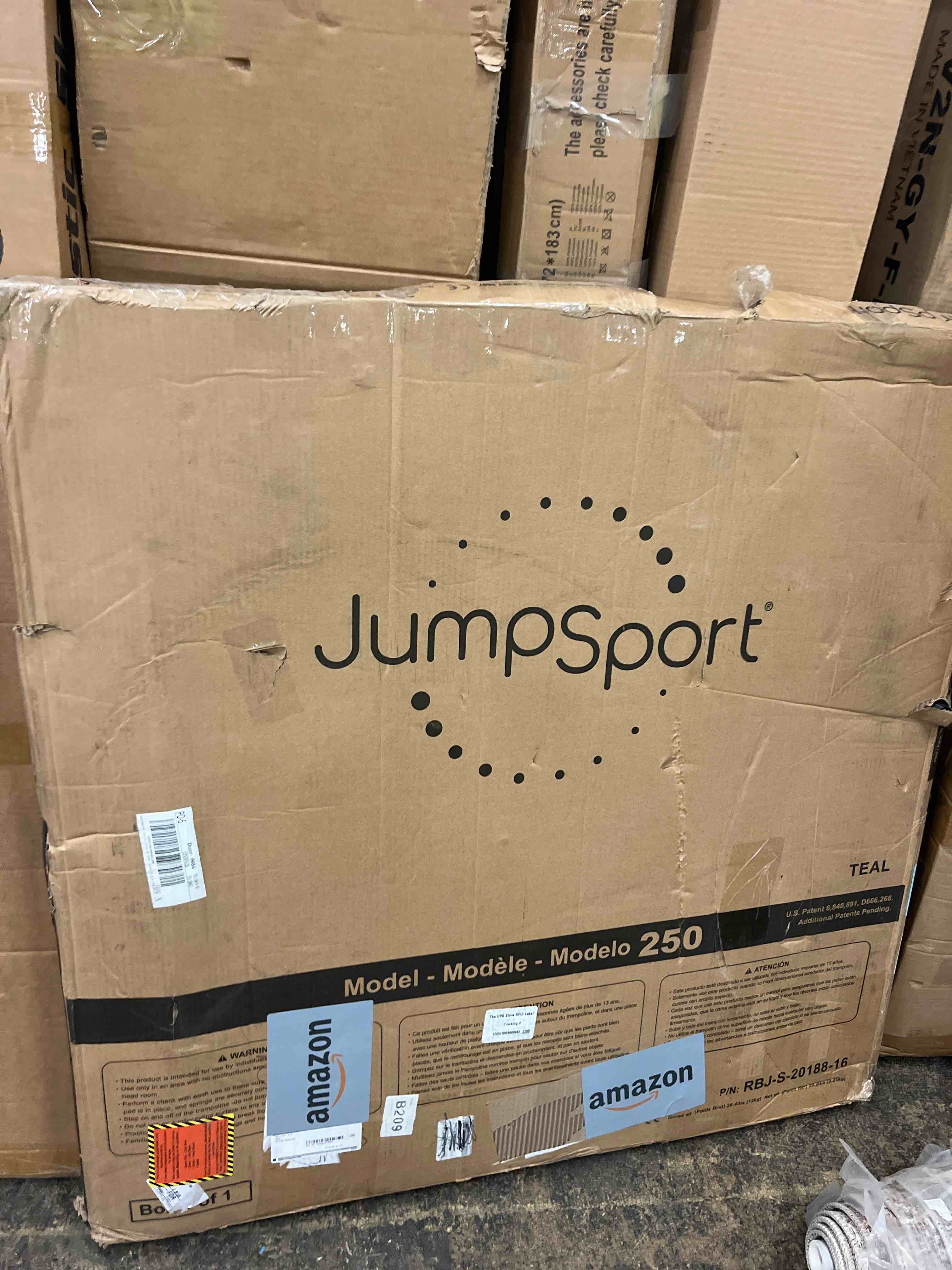 Condition photo showing New/Like New for JumpSport 39" ESSENTIAL Fitness Trampoline | Model 220, 230, 250 | Exercise Trampoline | 30 Low-Impact Bungees