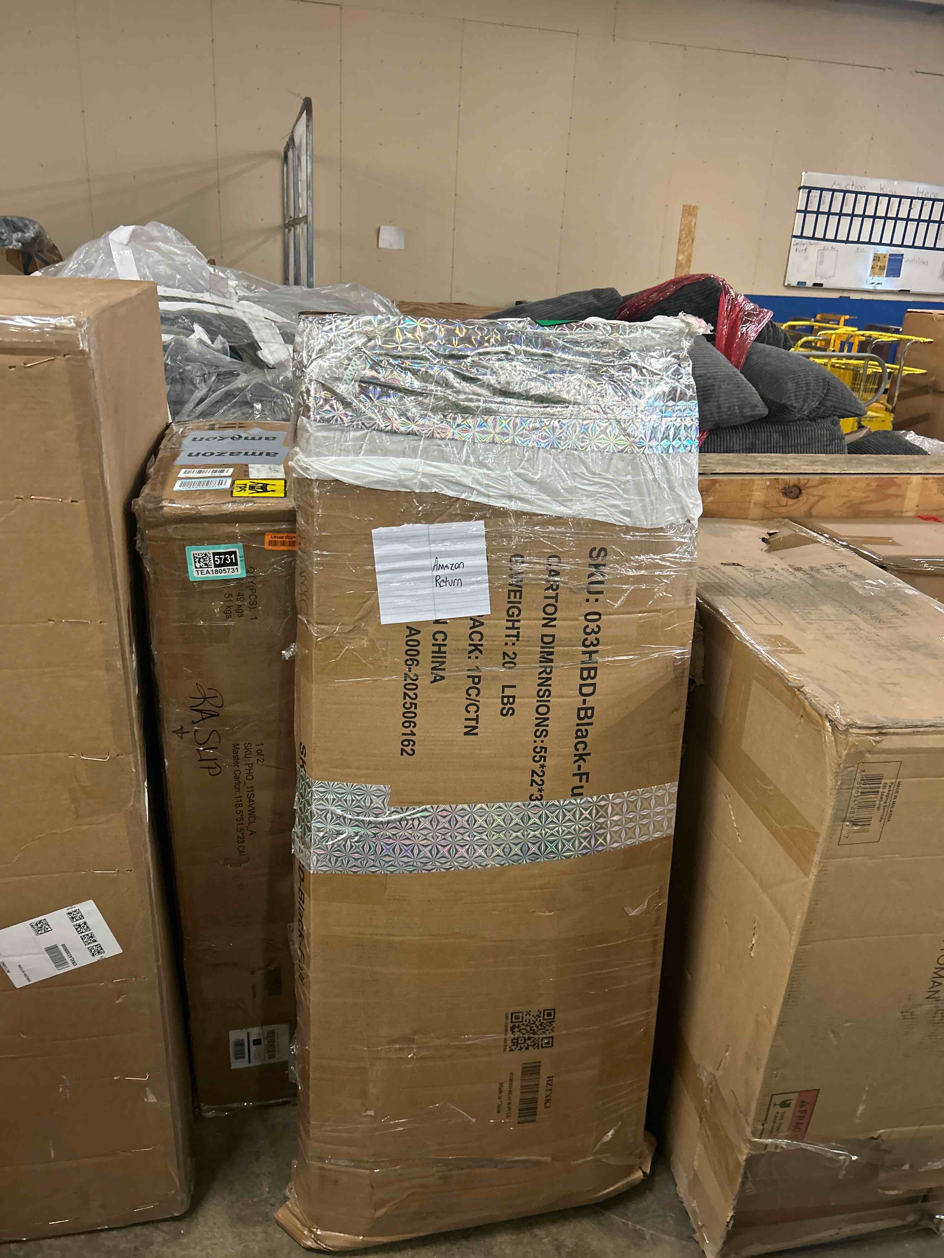 Condition photo showing New/Like New for HOOBRO Full Size Headboard with Storage, Upholstered Headboard with Charging Station and LED Light Strip, Padded Backrest and Open Storage Shelf, Metal Frame Adapter, for Full Bed Frames, Black